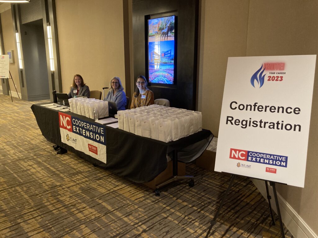 Photo of Conference Registration Table